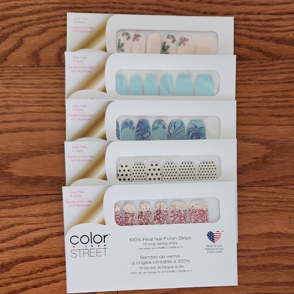 Color Street Floral and Patterned Nail Strips Set